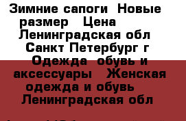 Зимние сапоги. Новые 39 размер › Цена ­ 2 000 - Ленинградская обл., Санкт-Петербург г. Одежда, обувь и аксессуары » Женская одежда и обувь   . Ленинградская обл.